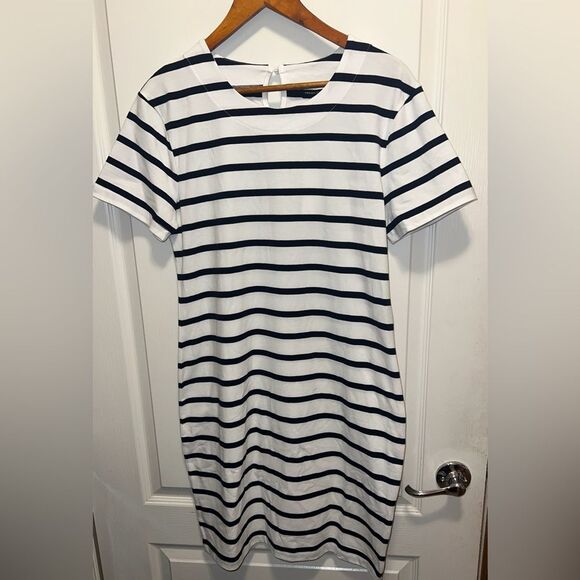 French Connection Black and White Striped Dress - Picture 1 of 6